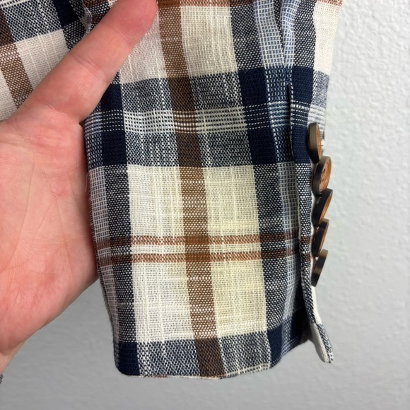 Veronica Beard Hosanna Plaid Cropped Dickey Jacket Blazer Size 8 Business Casual - Picture 7 of 9